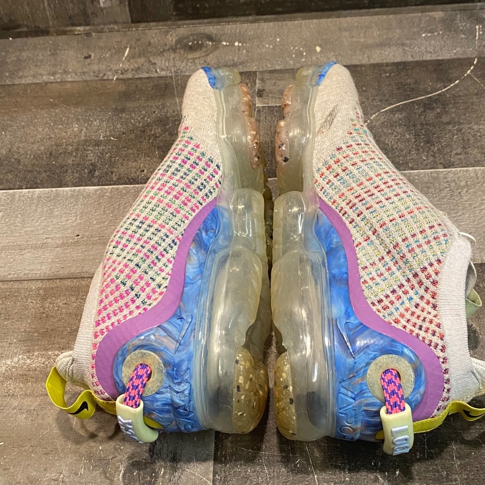 Nike Air VaporMax 2020 Flyknit Pure Platinum Multi Color CJ6741-001 Women Size 9 - Picture 10 of 11